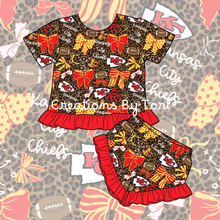 Load image into Gallery viewer, KC Remi Ruffle Set Cheetah
